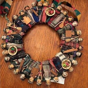 Colorful Handmade Doll Wreath